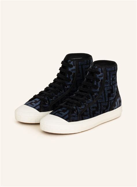 fendi high top sneakers black|fendi athletic sneakers.